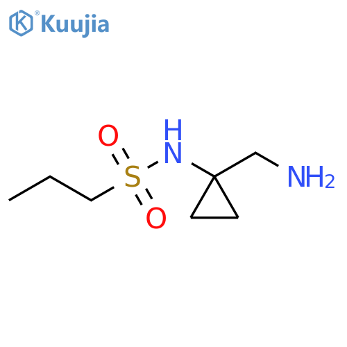 1-Propanesulfonamide, N-[1-(aminomethyl)cyclopropyl]- structure