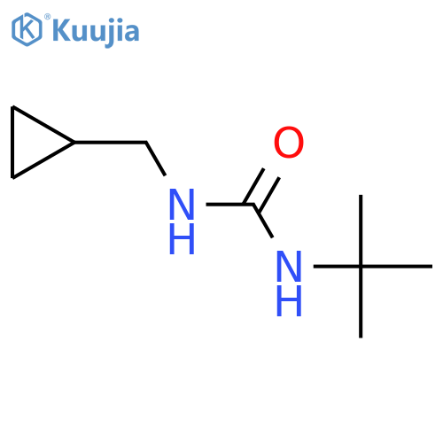 3-tert-butyl-1-(cyclopropylmethyl)urea structure