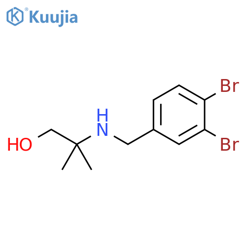 2-{(3,4-dibromophenyl)methylamino}-2-methylpropan-1-ol structure