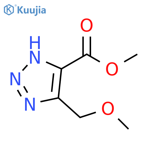 1H-1,2,3-Triazole-5-carboxylic acid, 4-(methoxymethyl)-, methyl ester structure