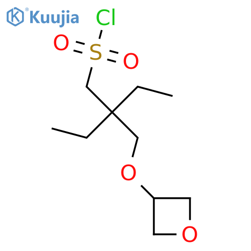 2-ethyl-2-(oxetan-3-yloxy)methylbutane-1-sulfonyl chloride structure