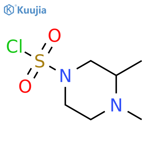 3,4-dimethylpiperazine-1-sulfonyl chloride structure