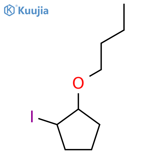 1-Butoxy-2-iodocyclopentane structure