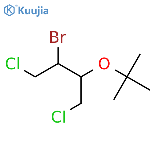 2-bromo-3-(tert-butoxy)-1,4-dichlorobutane structure