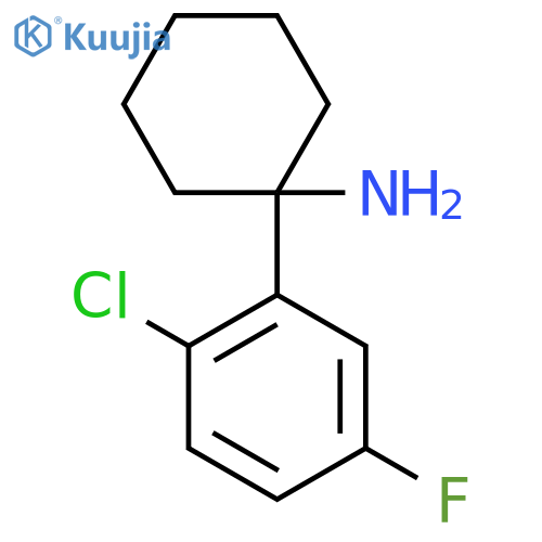 1-(2-chloro-5-fluorophenyl)cyclohexan-1-amine structure