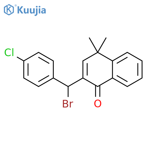 1(4H)-Naphthalenone,2-[bromo(4-chlorophenyl)methyl]-4,4-dimethyl- structure