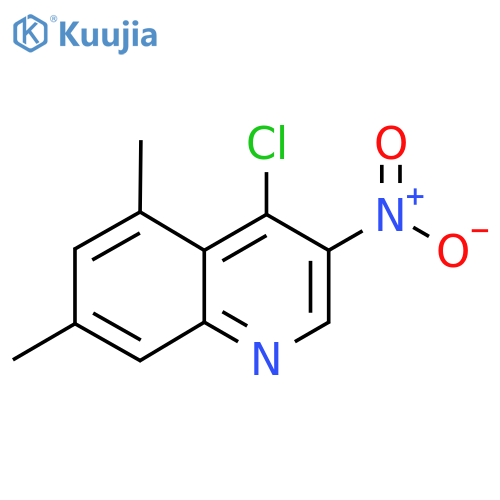 4-Chloro-5,7-dimethyl-3-nitroquinoline structure
