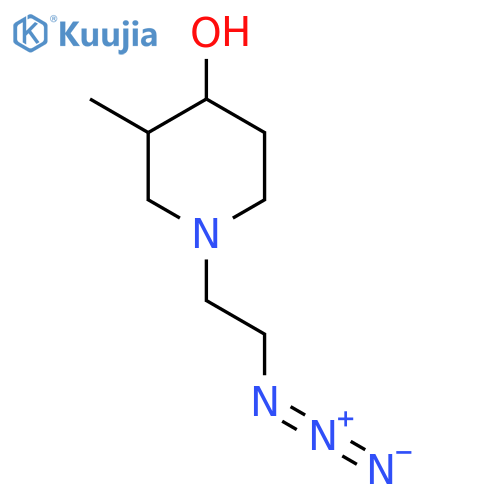 1-(2-Azidoethyl)-3-methylpiperidin-4-ol structure