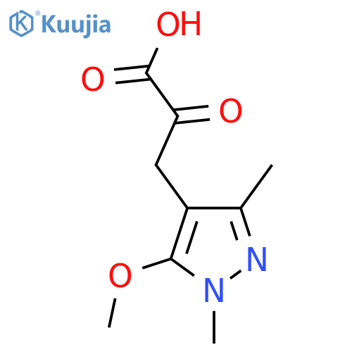 3-(5-methoxy-1,3-dimethyl-1H-pyrazol-4-yl)-2-oxopropanoic acid structure