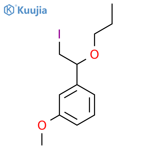 1-(2-iodo-1-propoxyethyl)-3-methoxybenzene structure