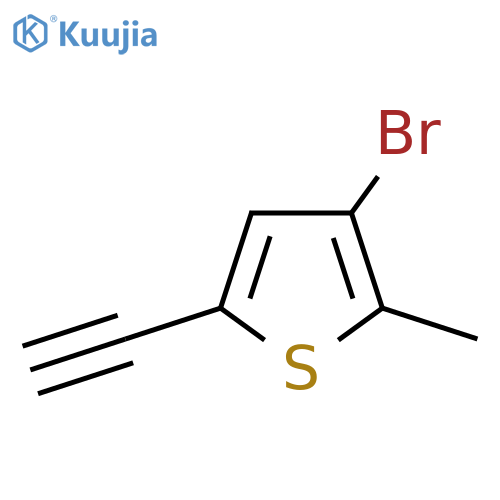 3-bromo-5-ethynyl-2-methylthiophene structure