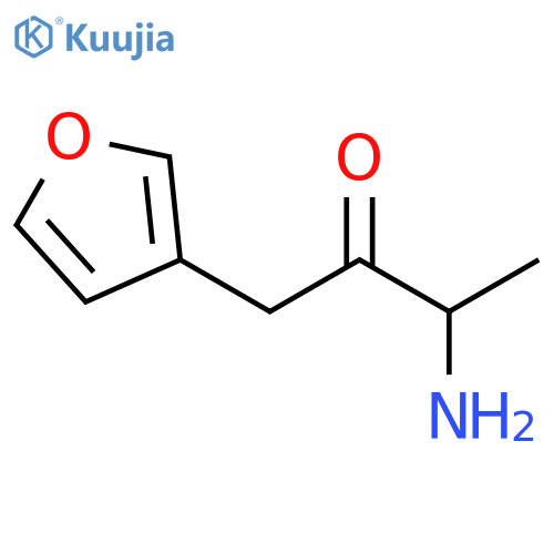 2-Butanone, 3-amino-1-(3-furanyl)- structure