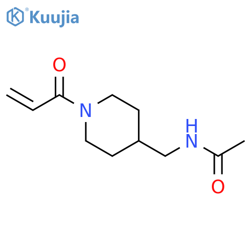 N-[[1-(1-Oxo-2-propen-1-yl)-4-piperidinyl]methyl]acetamide structure