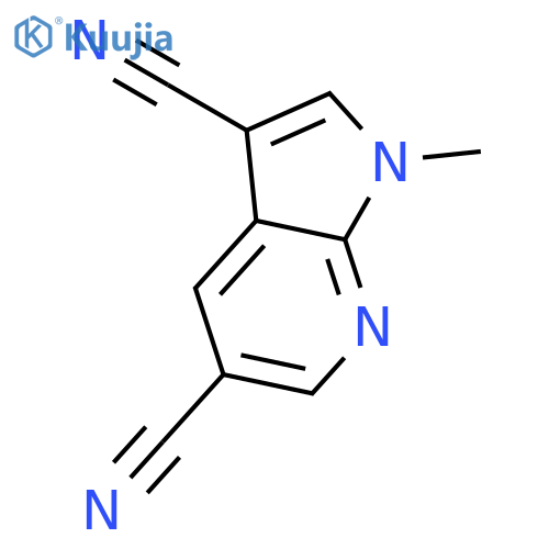 1-methyl-1H-Pyrrolo[2,3-b]pyridine-3,5-dicarbonitrile structure