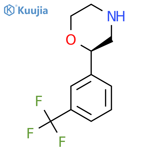 Morpholine, 2-(3-(trifluoromethyl)phenyl)-, (2R)- structure
