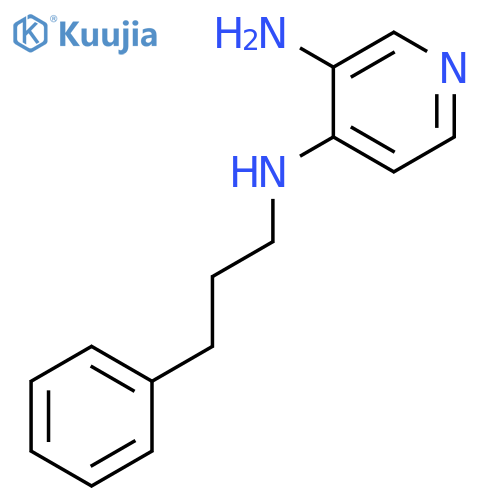 3,4-Pyridinediamine, N4-(3-phenylpropyl)- structure