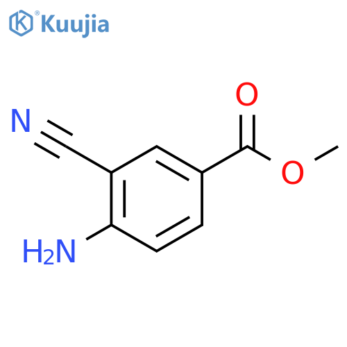 Methyl 4-amino-3-cyanobenzoate structure
