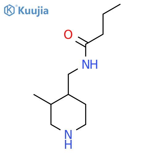N-(3-methylpiperidin-4-yl)methylbutanamide structure