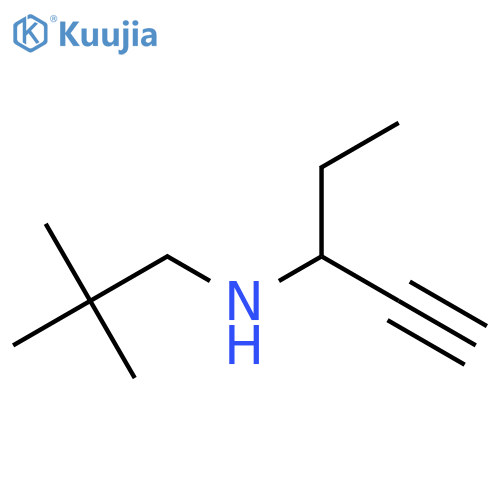 (2,2-Dimethylpropyl)(pent-1-yn-3-yl)amine structure