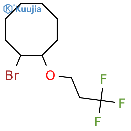 1-bromo-2-(3,3,3-trifluoropropoxy)cyclooctane structure