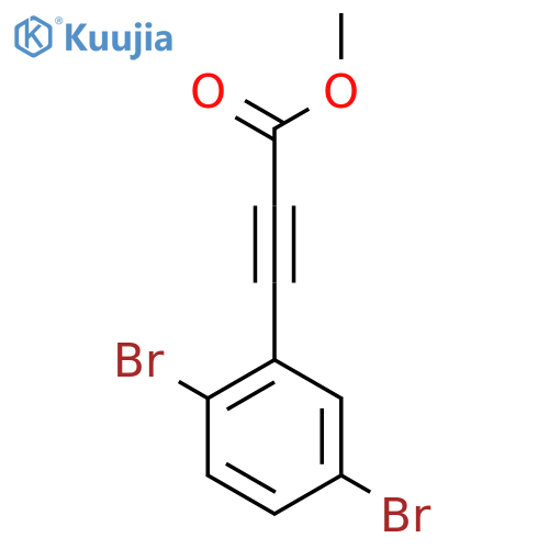 Methyl 3-(2,5-dibromophenyl)prop-2-ynoate structure