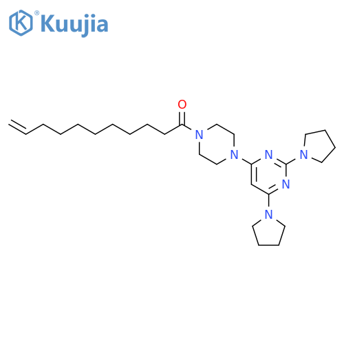 10-Undecen-1-one,1-[4-(2,6-di-1-pyrrolidinyl-4-pyrimidinyl)-1-piperazinyl]- structure