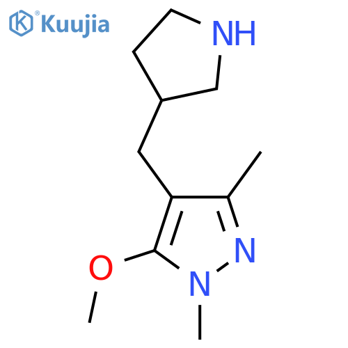 5-methoxy-1,3-dimethyl-4-(pyrrolidin-3-yl)methyl-1H-pyrazole structure