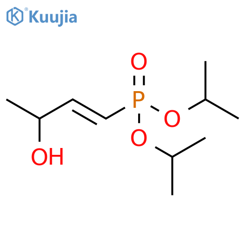 Phosphonic acid, (3-hydroxy-1-butenyl)-, bis(1-methylethyl) ester, (E)- (9CI) structure
