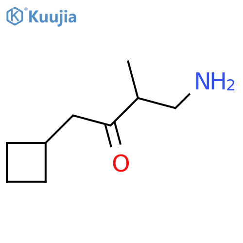 4-Amino-1-cyclobutyl-3-methylbutan-2-one structure