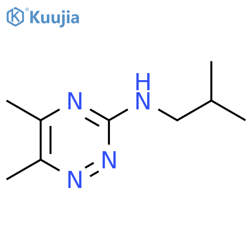 5,6-Dimethyl-N-(2-methylpropyl)-1,2,4-triazin-3-amine structure