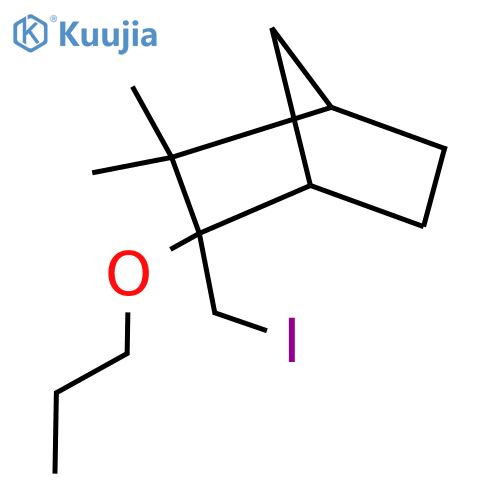 2-(iodomethyl)-3,3-dimethyl-2-propoxybicyclo2.2.1heptane structure