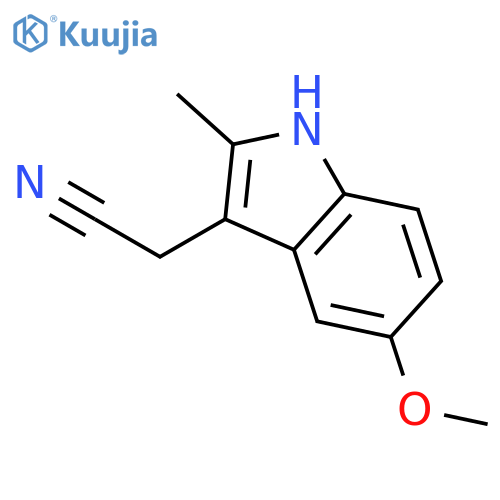 1H-Indole-3-acetonitrile, 5-methoxy-2-methyl- structure