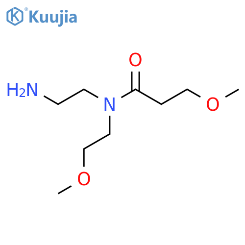 N-(2-aminoethyl)-3-methoxy-N-(2-methoxyethyl)propanamide structure