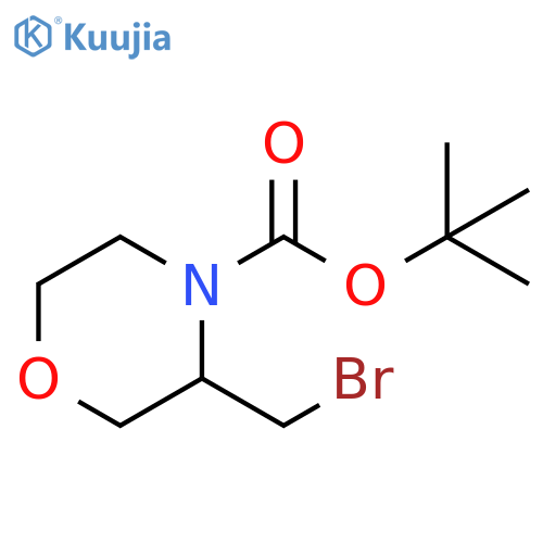 tert-butyl 3-(bromomethyl)morpholine-4-carboxylate structure