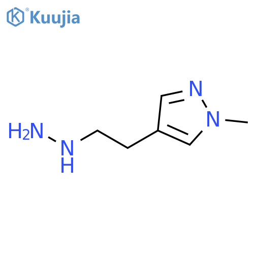 4-(2-hydrazinylethyl)-1-methyl-1H-pyrazole structure