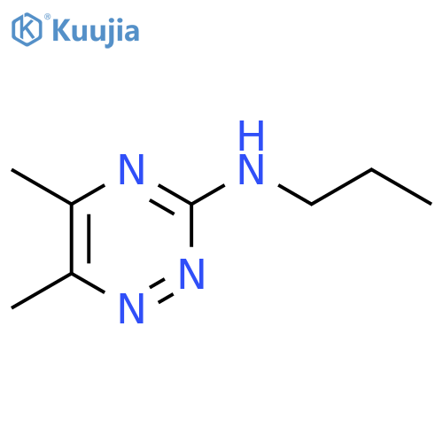 5,6-Dimethyl-N-propyl-1,2,4-triazin-3-amine structure