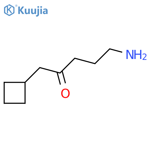 5-Amino-1-cyclobutylpentan-2-one structure