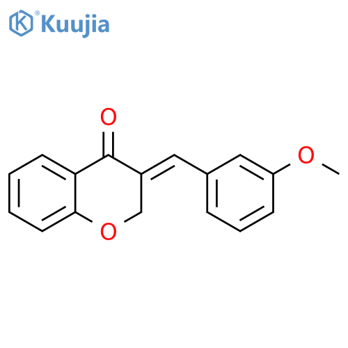 4H-1-Benzopyran-4-one, 2,3-dihydro-3-[(3-methoxyphenyl)methylene]-, (3E)- structure