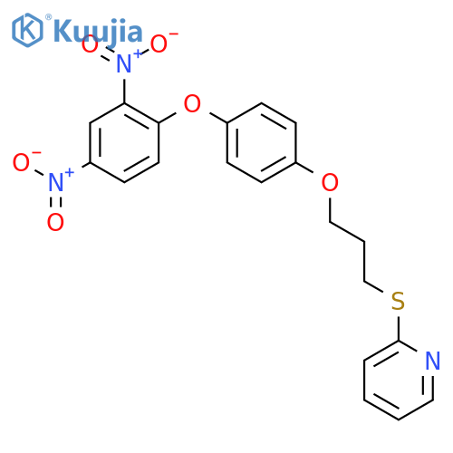 Pyridine, 2-[[3-[4-(2,4-dinitrophenoxy)phenoxy]propyl]thio]- structure