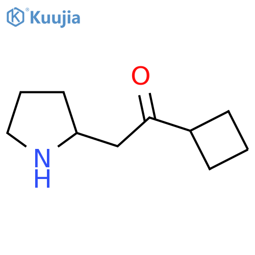 1-Cyclobutyl-2-(pyrrolidin-2-yl)ethan-1-one structure