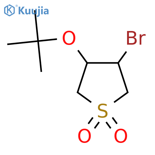 3-Bromo-4-(tert-butoxy)-1lambda6-thiolane-1,1-dione structure