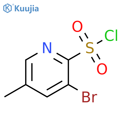 3-bromo-5-methylpyridine-2-sulfonyl chloride structure