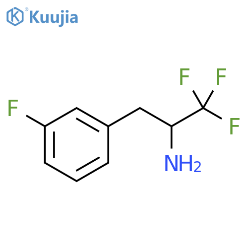1,1,1-trifluoro-3-(3-fluorophenyl)propan-2-amine structure