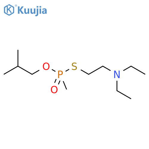 Phosphonothioic acid,P-methyl-, S-[2-(diethylamino)ethyl] O-(2-methylpropyl) ester structure