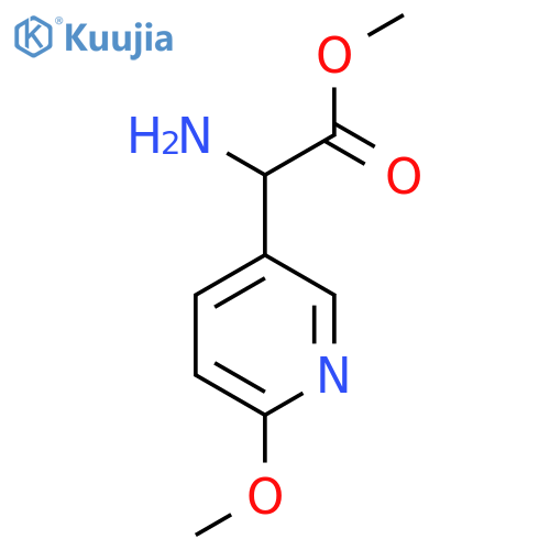 methyl 2-amino-2-(6-methoxypyridin-3-yl)acetate structure