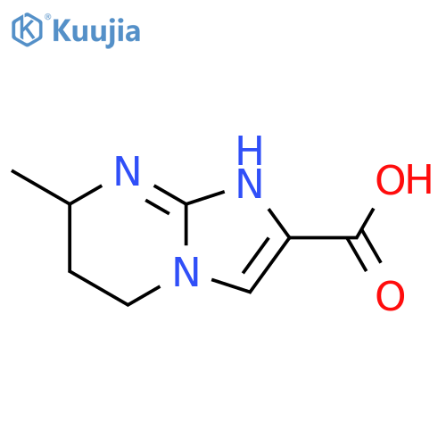 7-methyl-5H,6H,7H,8H-imidazo1,2-apyrimidine-2-carboxylic acid structure