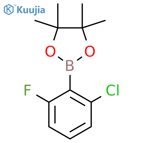 2-(2-Chloro-6-fluorophenyl)-4,4,5,5-tetramethyl-1,3,2-dioxaborolane structure