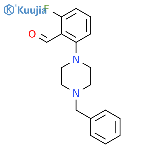 2-(4-Benzylpiperazin-1-yl)-6-fluorobenzaldehyde structure