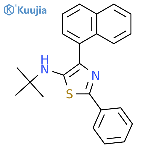 5-Thiazolamine, N-(1,1-dimethylethyl)-4-(1-naphthalenyl)-2-phenyl- structure