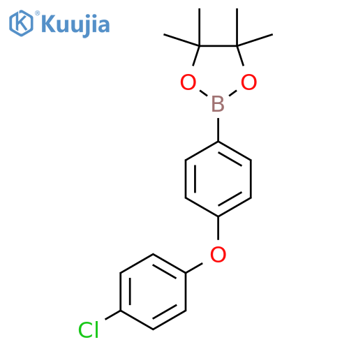 2-4-(4-chlorophenoxy)phenyl-4,4,5,5-tetramethyl-1,3,2-dioxaborolane structure